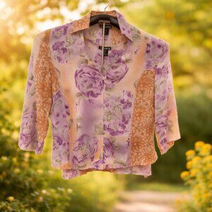 Via Seta Two Piece Blouse